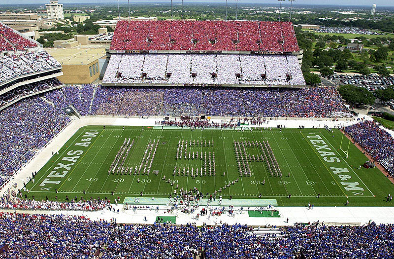 Red, White and Blue Out game at Texas A&M