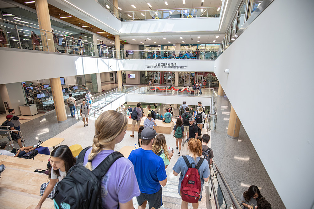 Texas A&M University students on campus