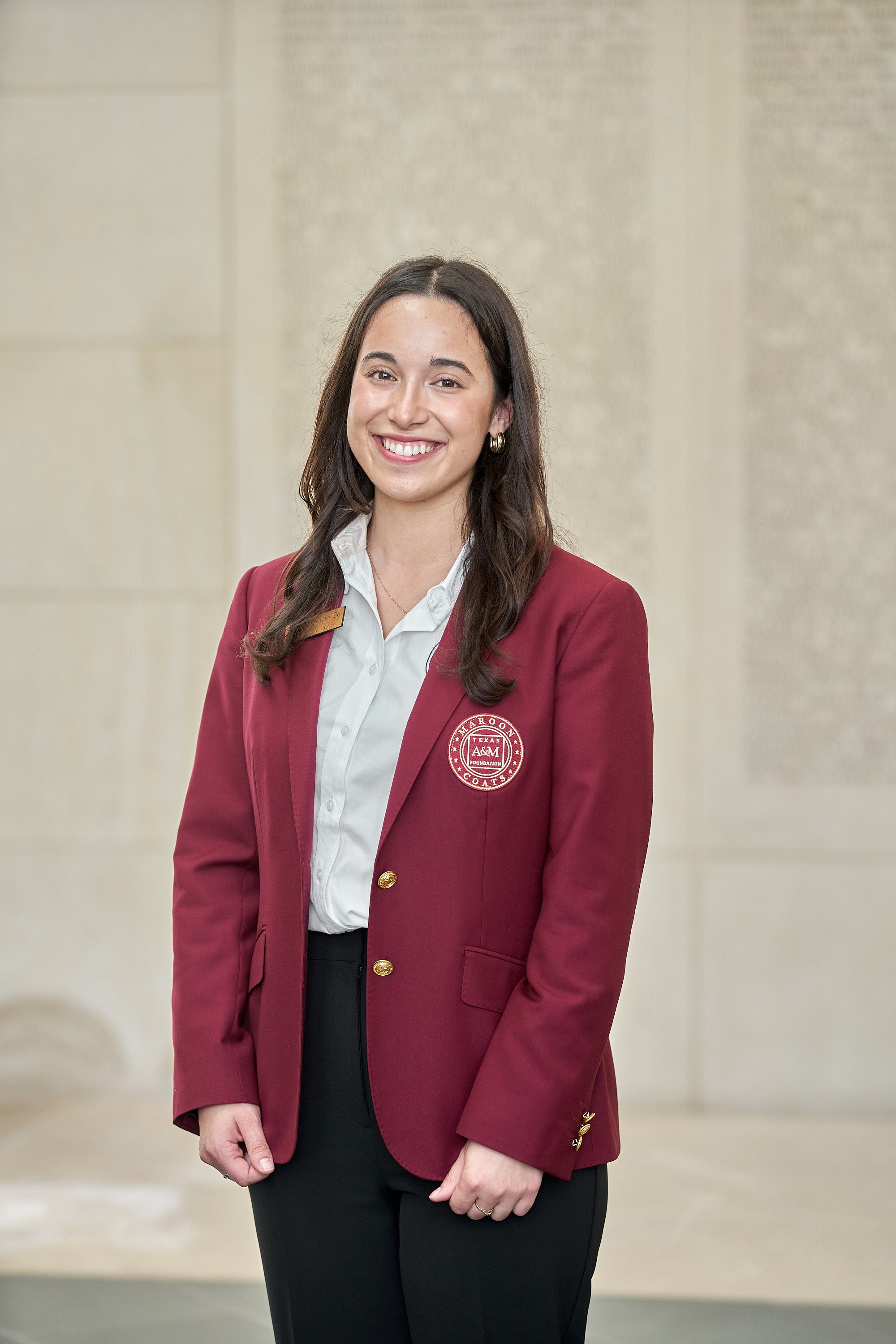 Maroon coat staff image